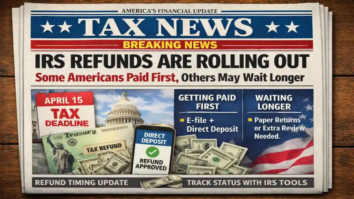 IRS refunds rolling out, IRS refund update, tax refund payment timing, IRS refund delays, who gets IRS refund first, federal tax refund, IRS direct deposit, U.S. tax season